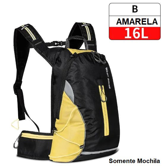 Mochila de Hidratação - Slim Water Mochila 007 Loja da Dryka B - 16L Amarela