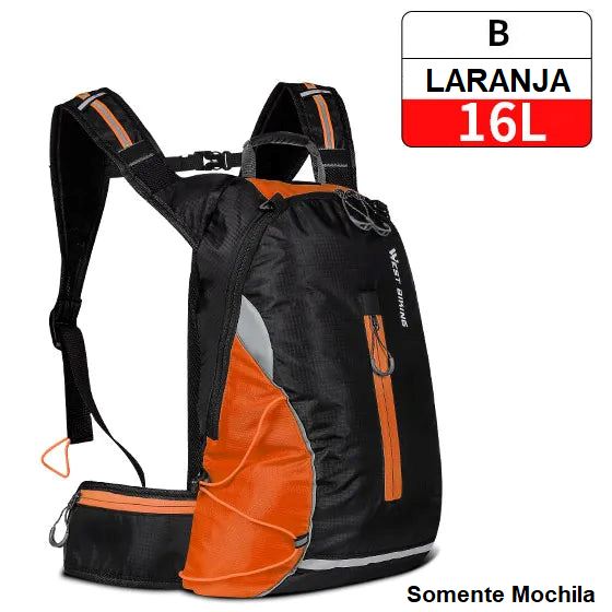 Mochila de Hidratação - Slim Water Mochila 007 Loja da Dryka B - 16L Laranja