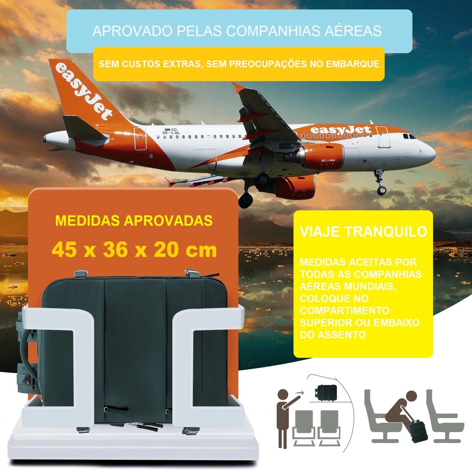 Mochila de Viagem Slim Bag Loja da Dryka