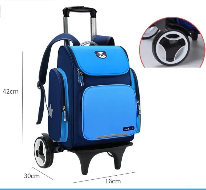 Mochila Escolar Infantil com Rodinhas - Dog School mochila dog school Loja da Dryka 2 rodas grandes 2