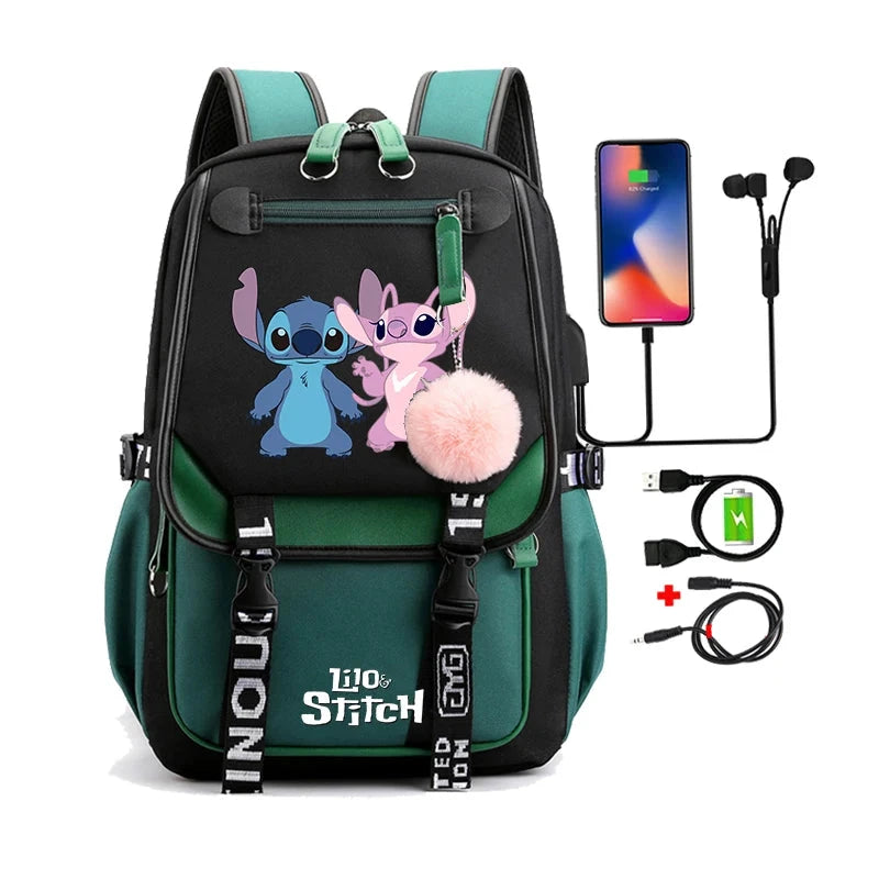 Mochila Escolar Infantil - Lilo Stitch Loja da Dryka 0281631