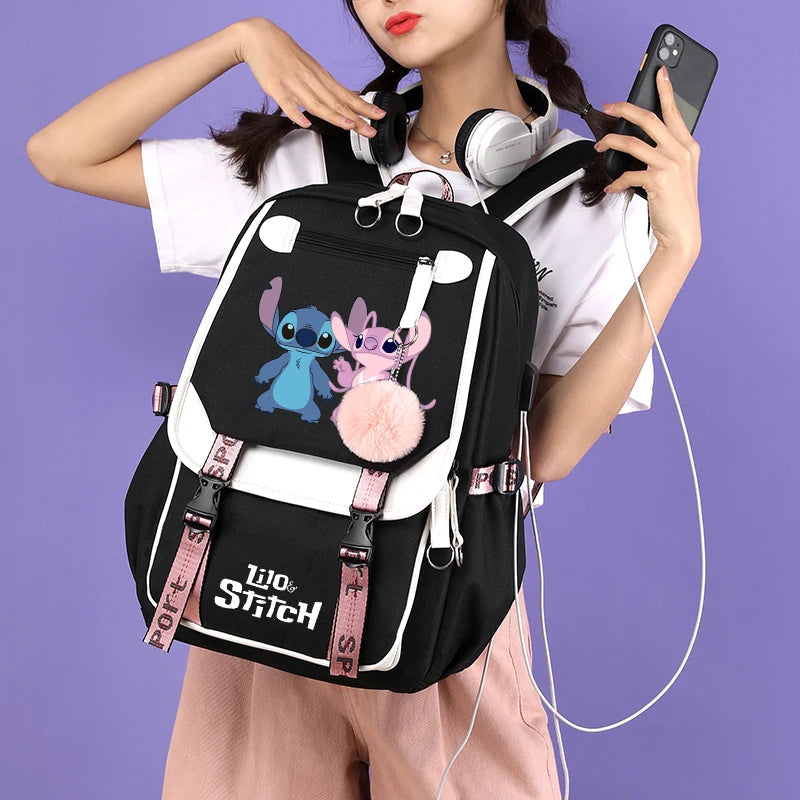 Mochila Escolar Infantil - Lilo Stitch Loja da Dryka