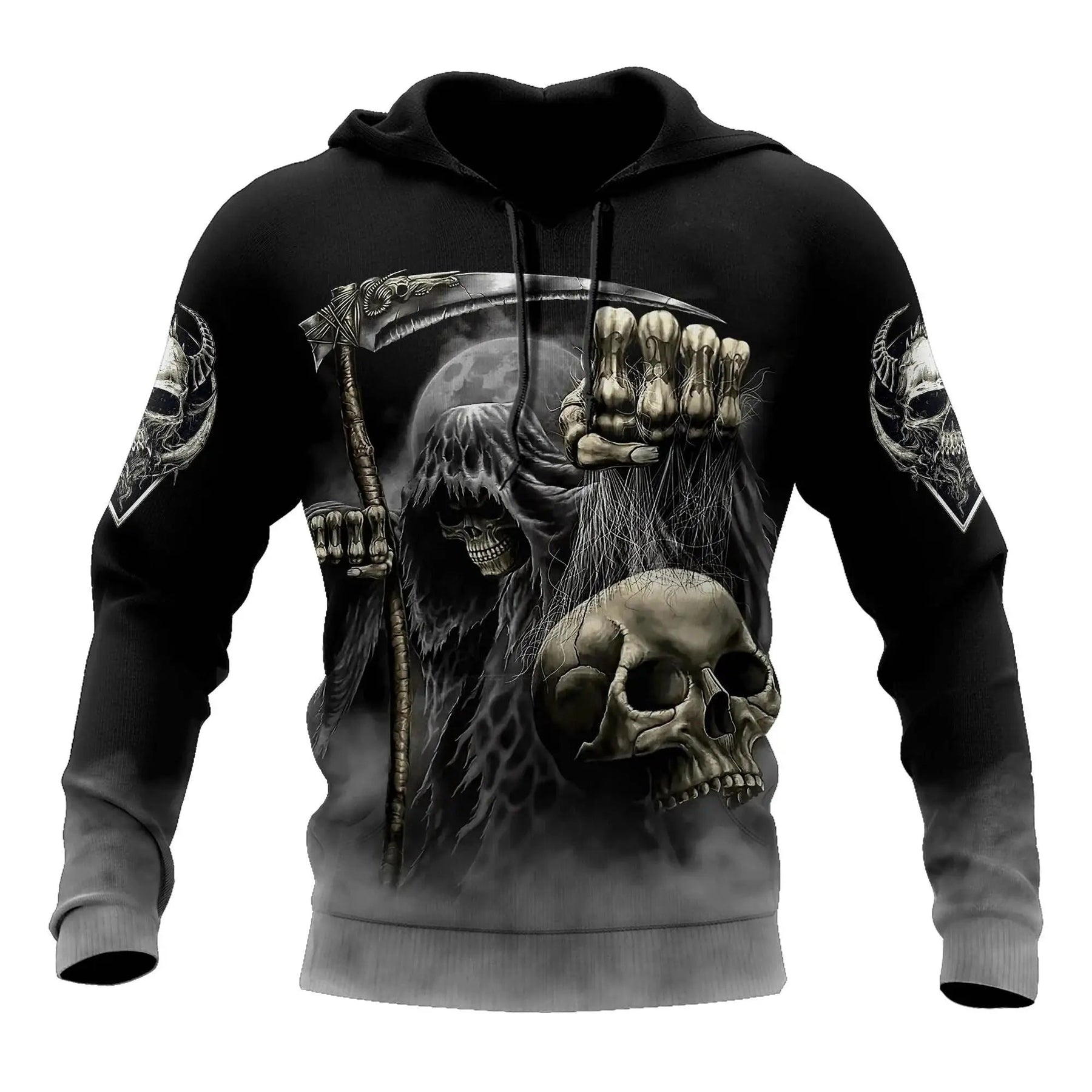 Moleton 3D com Capuz - Caveira Vintage acessorio masculino 012 - moleton caveira vintage Loja da Dryka Skulls-002 XXP