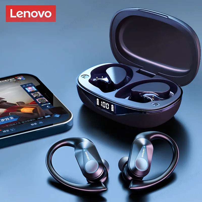 New Lenovo LP75 TWS Sports Earphones Bluetooth 5.3 Wireless Headphones Waterproof HiFi Stereo Noise Reduction Earbuds with Mics Loja da Dryka