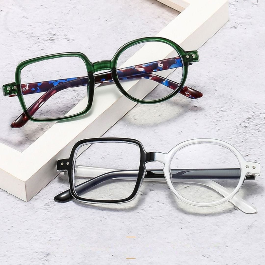 Óculos de Grau Assimétrico Vintage Unissex - SQRD oculos de grau SQRD Loja da Dryka