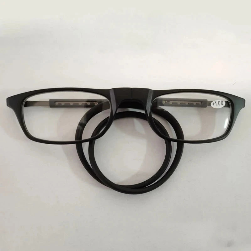 Óculos de Grau Feminino Dobrável - Click Magnetic oculos - click magnetic Loja da Dryka Preto +125