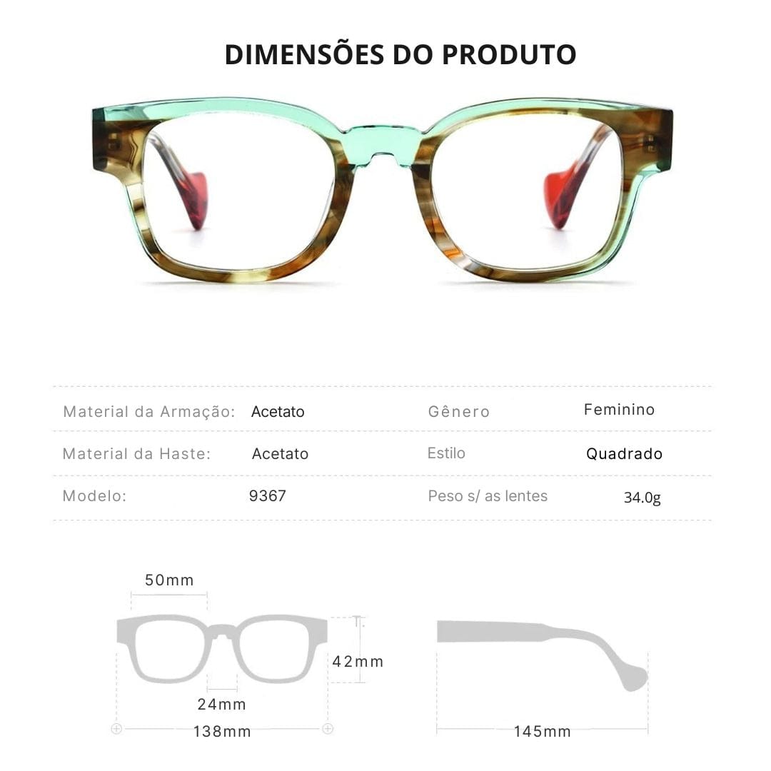 Óculos de Grau Feminino - Fashion Frame oculos de grau fashion frame Loja da Dryka