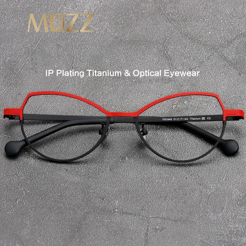 Óculos de Grau Feminino Titânio - Cat MUZZ Óculos de Grau Feminino Titânio - Cat MUZZ Loja da Dryka