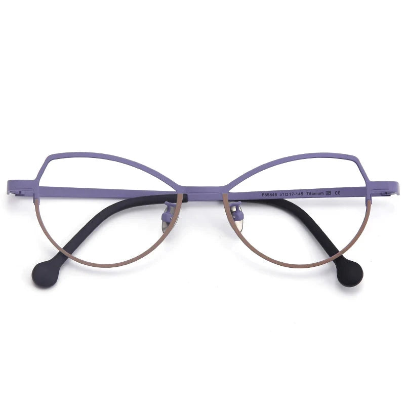 Óculos de Grau Feminino Titânio - Cat MUZZ Óculos de Grau Feminino Titânio - Cat MUZZ Loja da Dryka C3