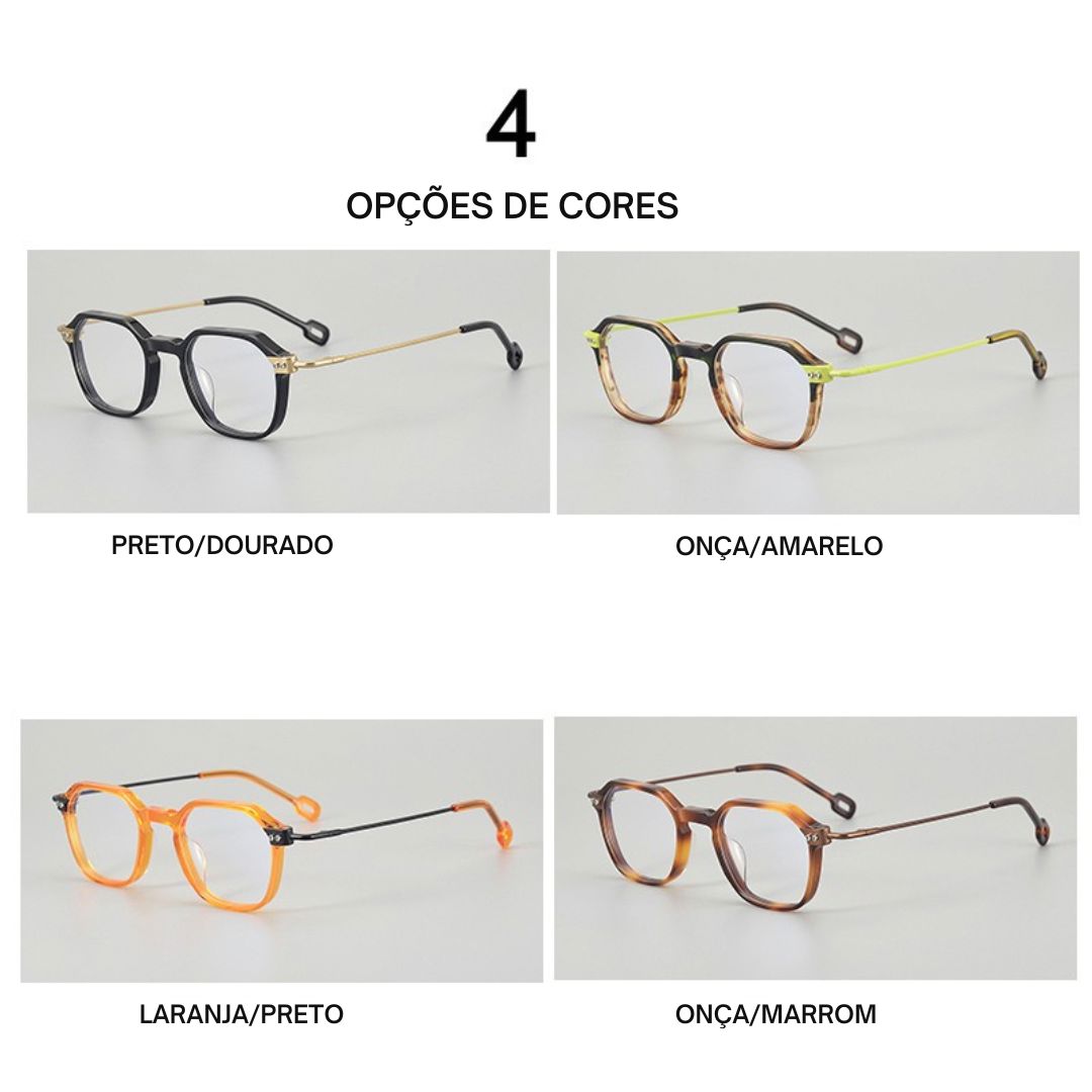 Óculos de Grau Titãnio Multicolorido - MUZZ oculos titanium Multi Muzz Loja da Dryka