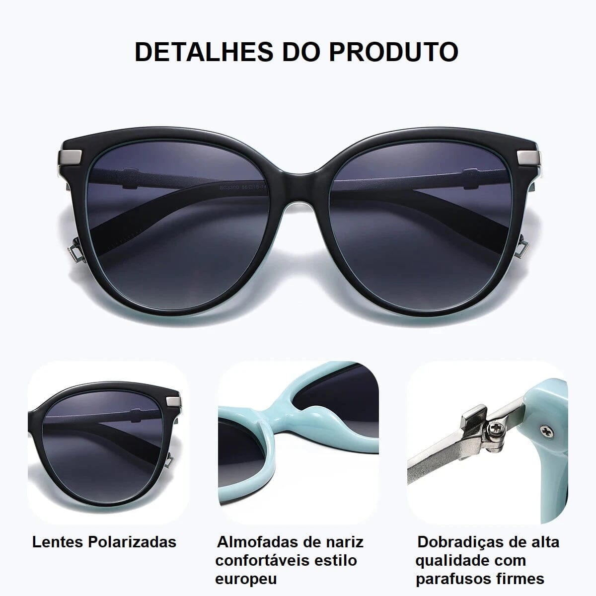 Óculos de Sol Feminino Polarizado -Cat Vision oculos de sol - cat vision Loja da Dryka