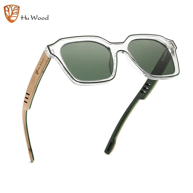Óculos de Sol Feminino Polarizado - Hu Wood Loja da Dryka Verde