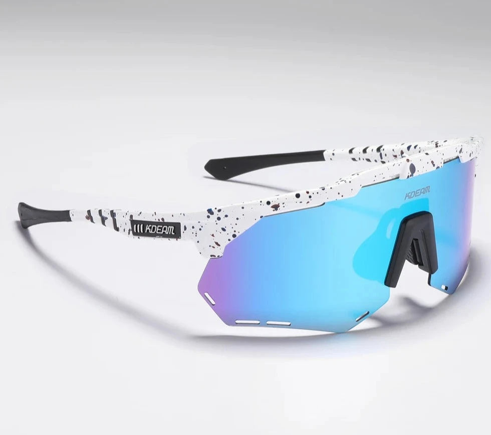Óculos de Sol Polarizado KDEAM - Speed face Loja da Dryka C4mirrored ice blue
