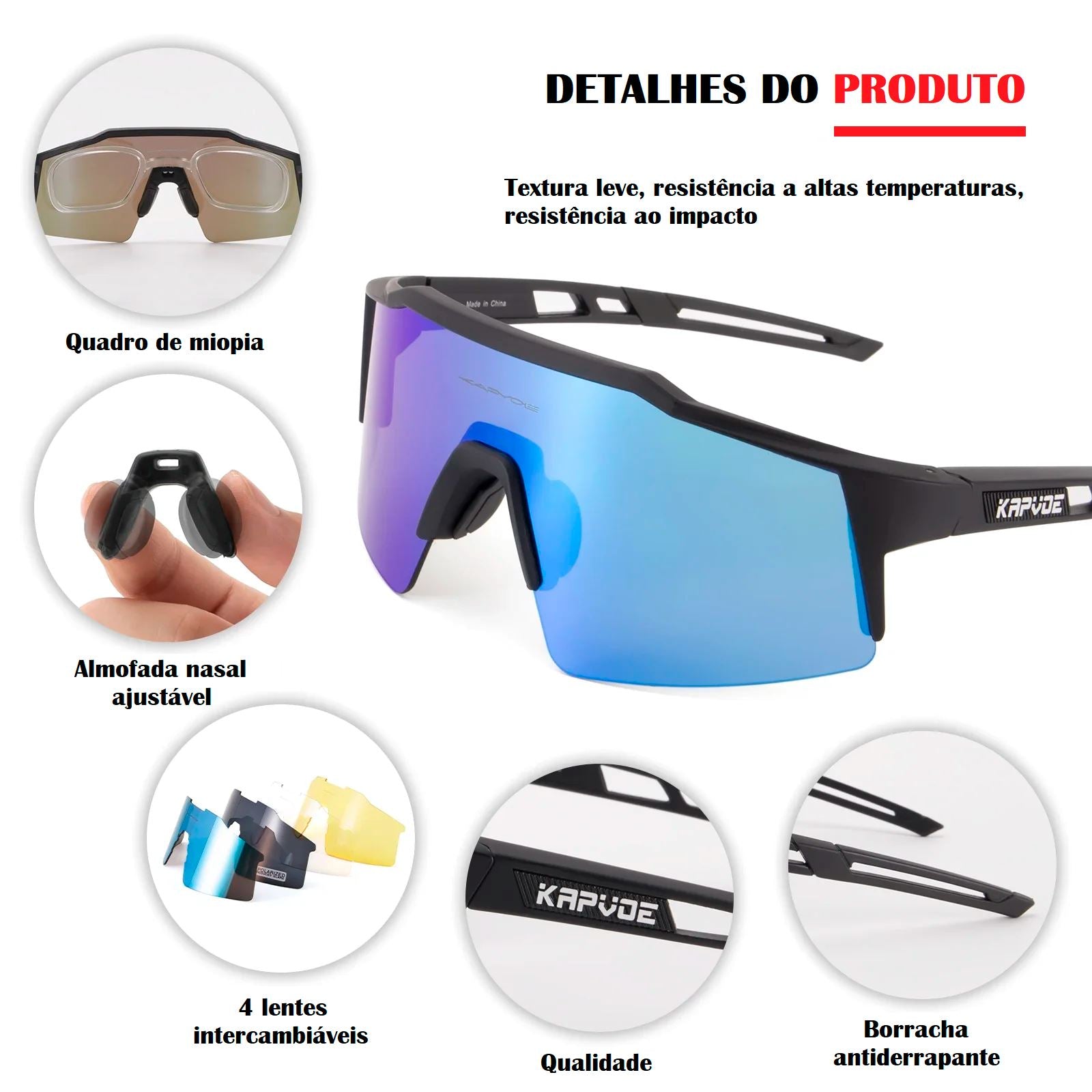 Óculos de Sol Polarizado - Sport Vision oculos de sol 023 Loja da Dryka