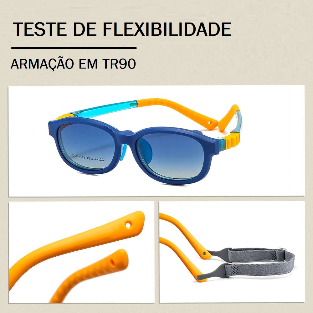 Óculos Grau Infantil Polarizado 2 em 1 - Vision Junior óculos infantil 001 Loja da Dryka