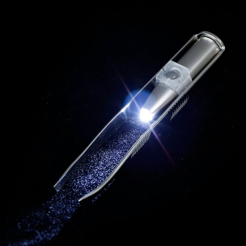 Pinça Aço Inox com LED Integrado beleza 035 Loja da Dryka