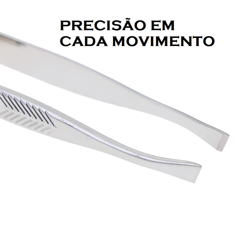 Pinça Aço Inox com LED Integrado beleza 035 Loja da Dryka