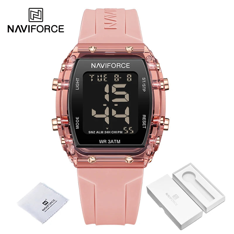 Relógio Feminino Digital Naviforce Relogio feminino 005 Loja da Dryka Rosa