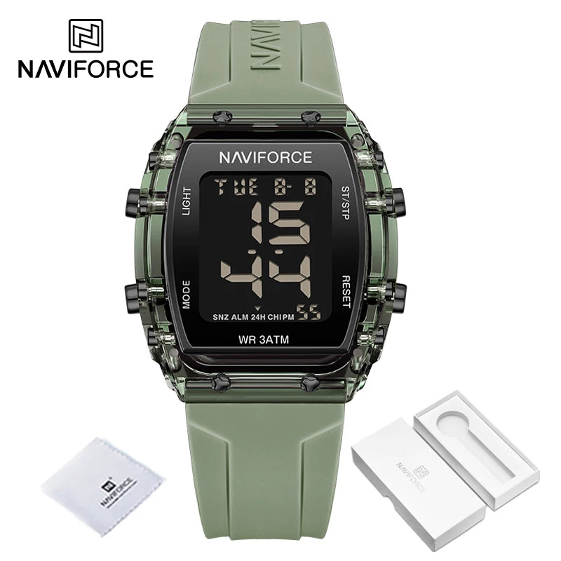 Relógio Feminino Digital Naviforce Relogio feminino 005 Loja da Dryka Verde