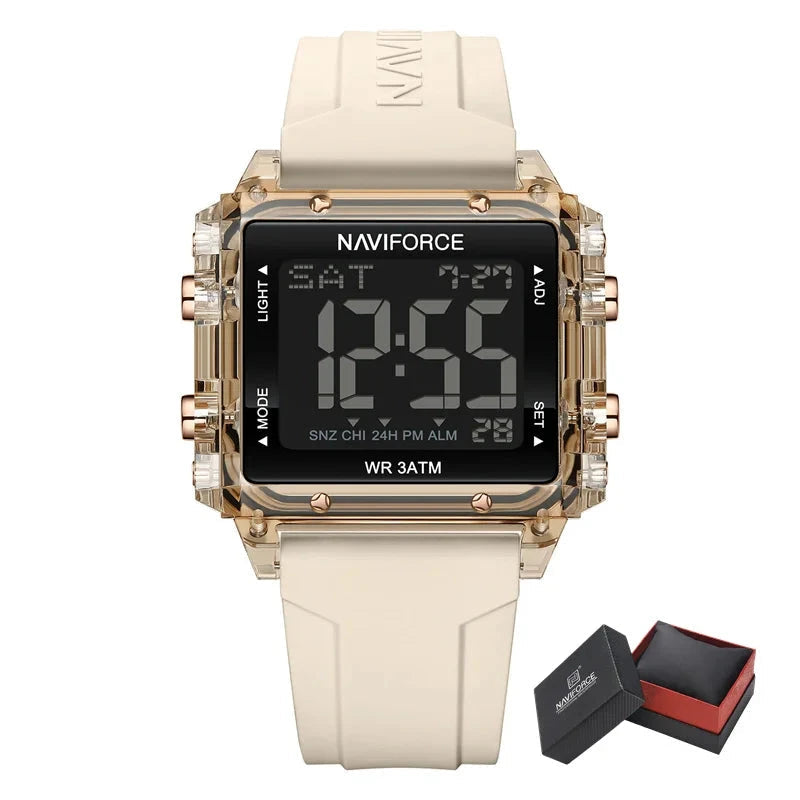 Relógio Feminino Esportivo Naviforce -Urban Active relógio feminino Esportivo Naviforce Loja da Dryka Bege