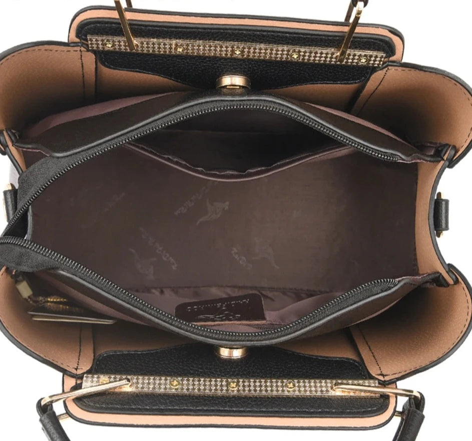 Soft Leather Luxury Handbags Women Bags Designer 3 Layers Shoulder Crossbody Sac Ladies Large Capacity Shopping Messenger Tote Loja da Dryka