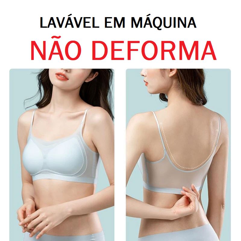 Sutiã Gelado De Seda Sem Costura -Push Up ROUPA FEMININA 019 Loja da Dryka