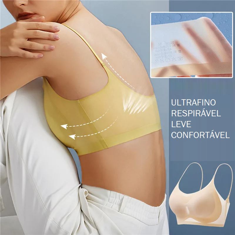 Sutiã Gelado De Seda Sem Costura -Push Up ROUPA FEMININA 019 Loja da Dryka