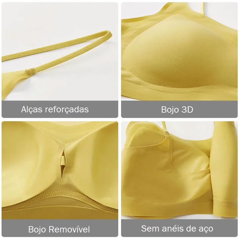 Sutiã Gelado De Seda Sem Costura -Push Up ROUPA FEMININA 019 Loja da Dryka