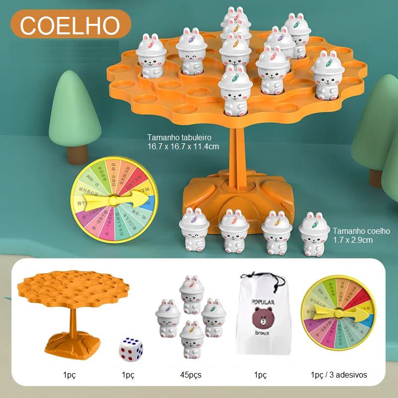 Tabuleiro Árvore Equilibrista brinquedo 013 Loja da Dryka Coelho