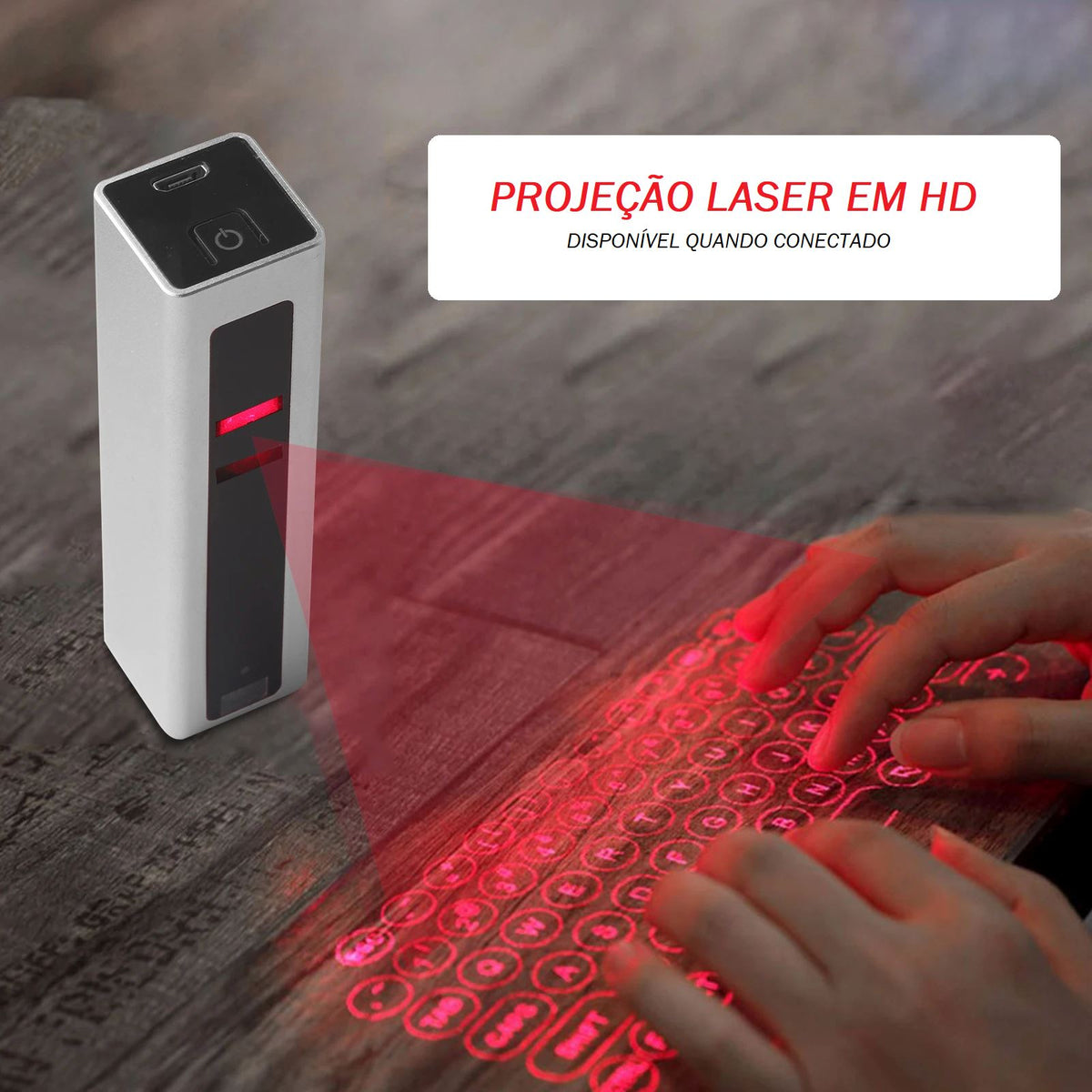 Teclado Virtual Portátil Holográfico Eletronicos 015 Loja da Dryka