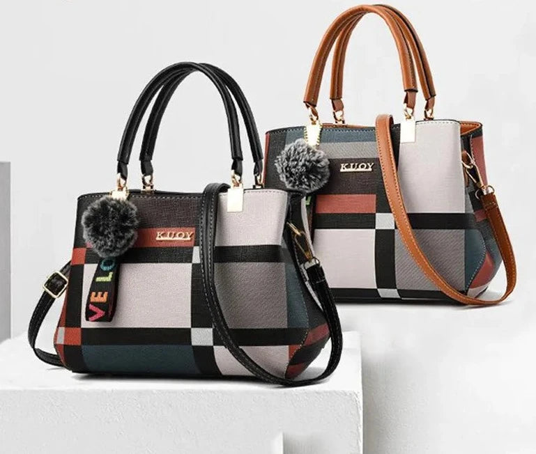 Yogodlns New Luxury Handbag Women Stitching Wild Messenger Bags Designer Brand Plaid Shoulder Bag Female Ladies Totes Loja da Dryka