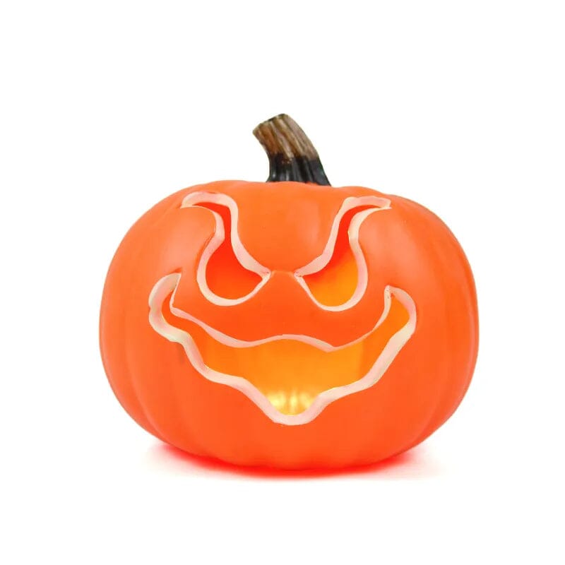 Abóbora Decorativa - Halloween Loja da Dryka 23x21cm 1 yellow light