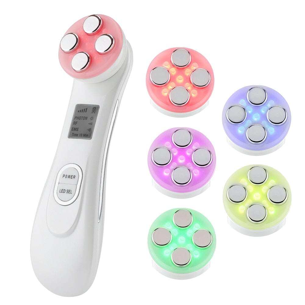 Fototerapia Led - Aparelho 5 Em 1 Tratamento Facial Anti-Rugas massagem 004 lojadadryka