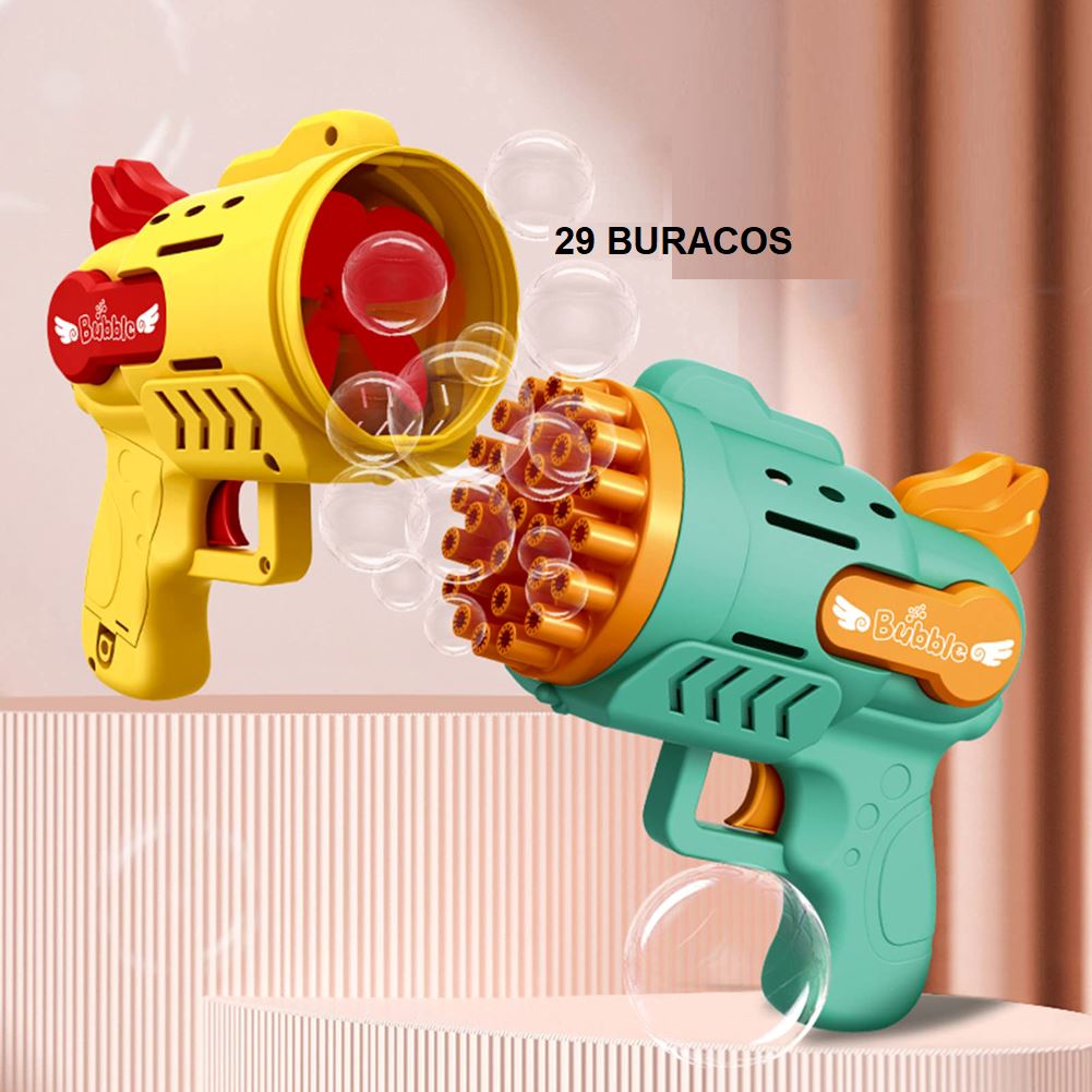 Pistola Lança Bolhas de Sabão Automática brinquedo 004 lojadadryka