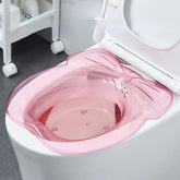 1Pcs Durable Over Elderly Postpartum Hemorrhoids Patient Toilet Tub Hip Basin Bidet New Vaginal Steaming Seat Bath Loja da Dryka Pink 