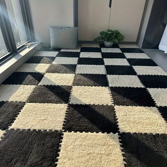 30pcs Thickened Plush Patchwork Carpet for Room, Bedroom, Cloakroom, Tatami, Rental House Renovation, Bedside Blanket, Four Seasons Game Room Loja da Dryka 