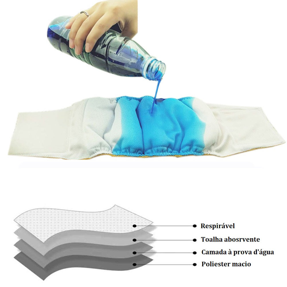 Fralda Reutilizável para Pets - Pet Pant