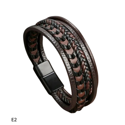 Pulseira Masculina em Couro