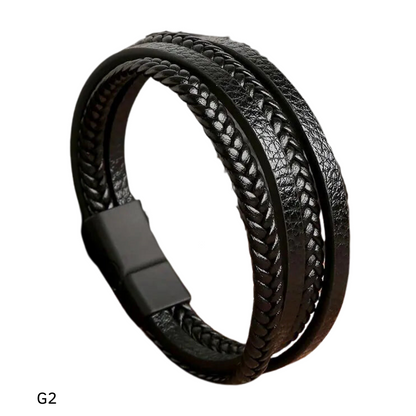 Pulseira Masculina em Couro