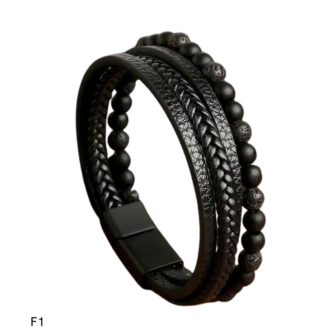 Pulseira Masculina em Couro