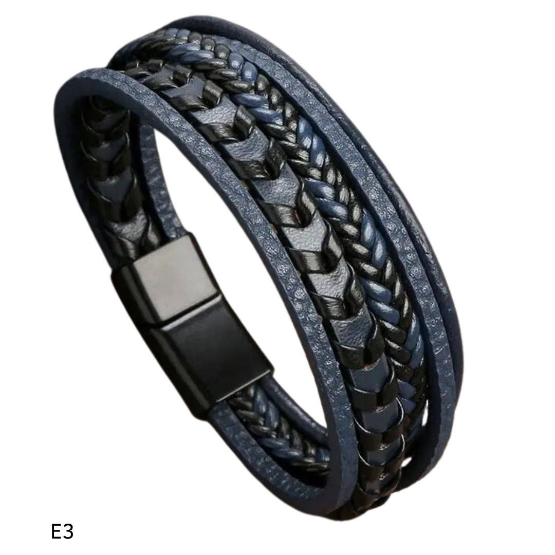 Pulseira Masculina em Couro