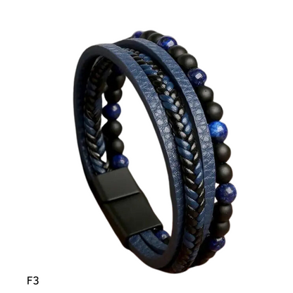 Pulseira Masculina em Couro