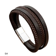 Pulseira Masculina em Couro