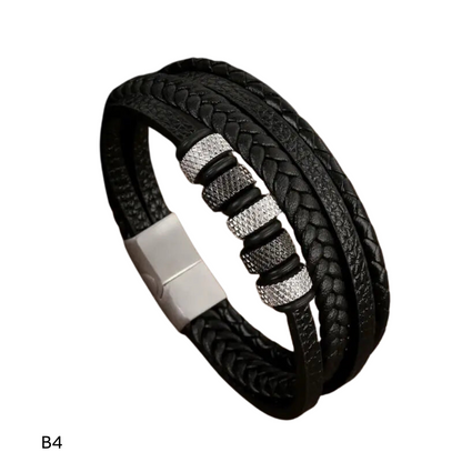 Pulseira Masculina em Couro