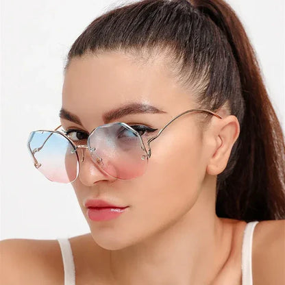 Óculos de Sol Feminino Anti-Reflexo - Degradê