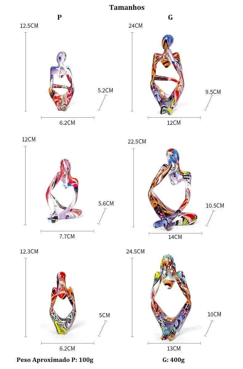 Estátua Decorativa - O Pensador