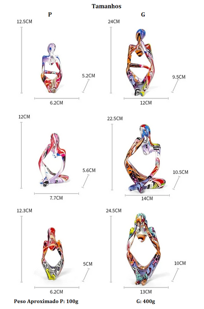 Estátua Decorativa - O Pensador