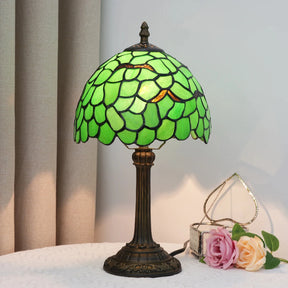 Abajur Retrô de Mesa Tiffany - Color Glass DECORAÇÃO 018 Loja da Dryka Folhas 