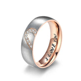 Aliança de Namoro & Noivado - Loja da Dryka Rose Gold Color 5 