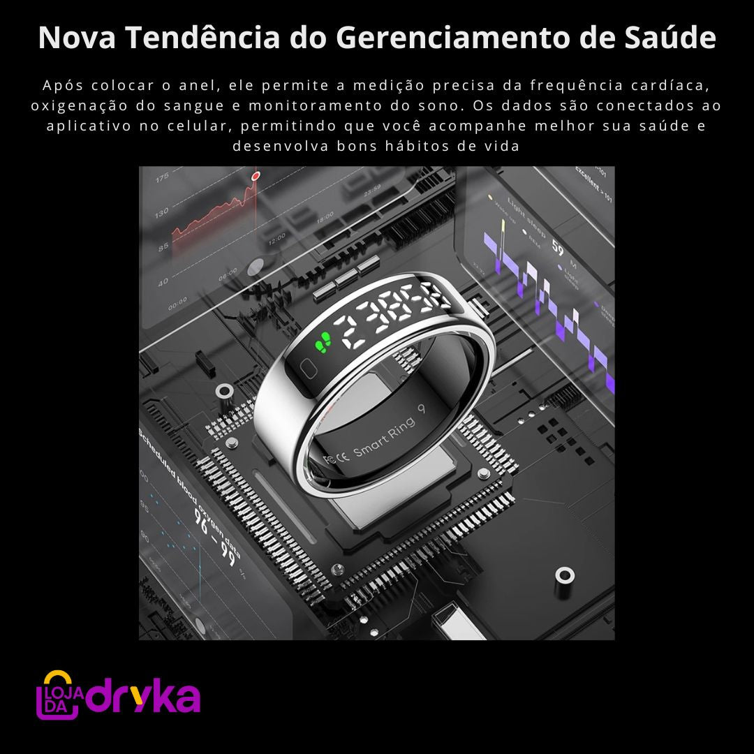 Anel inteligente - Live Metrics anel inteligente live metrics Loja da Dryka 